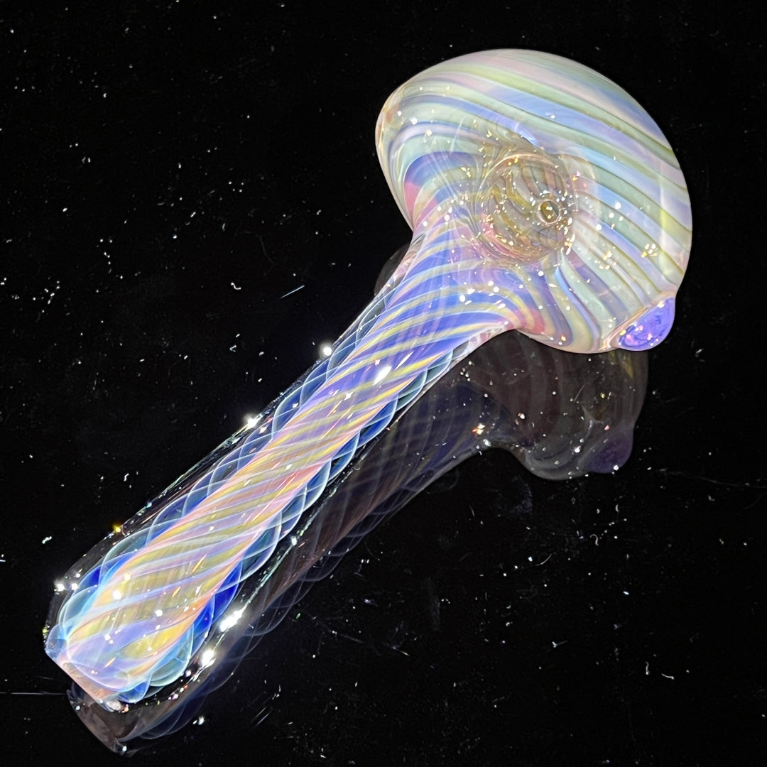 Thick Fume Pipe Pink Slyme Marble Glass Pipe Chuck Glass