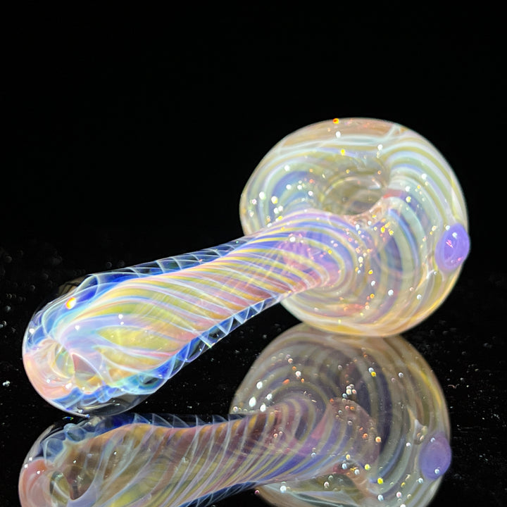 Thick Fume Pipe Pink Slyme Marble Glass Pipe Chuck Glass