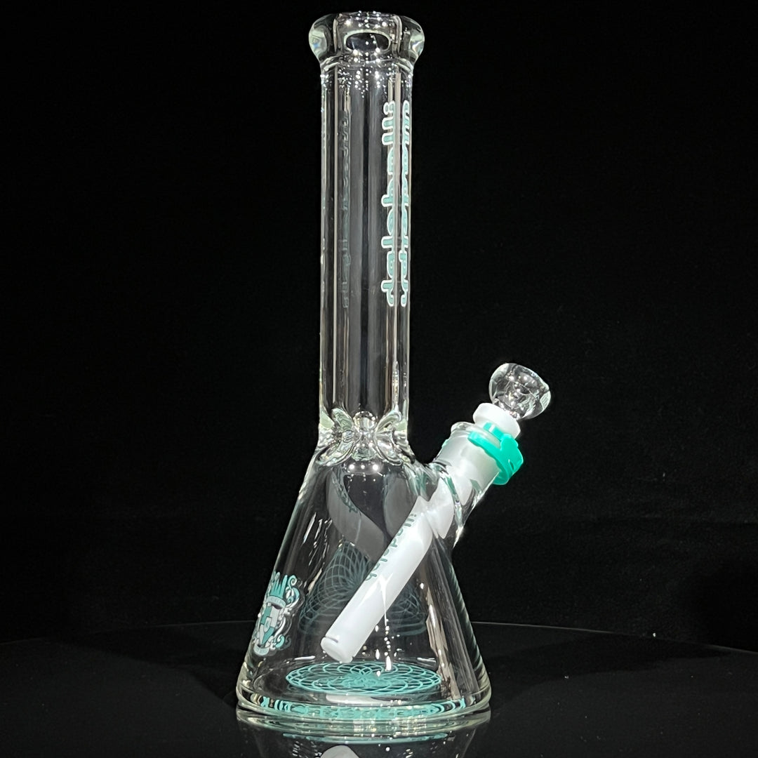 Illadelph Aqua Mini Beaker Bong Glass Pipe Illadelph Glass