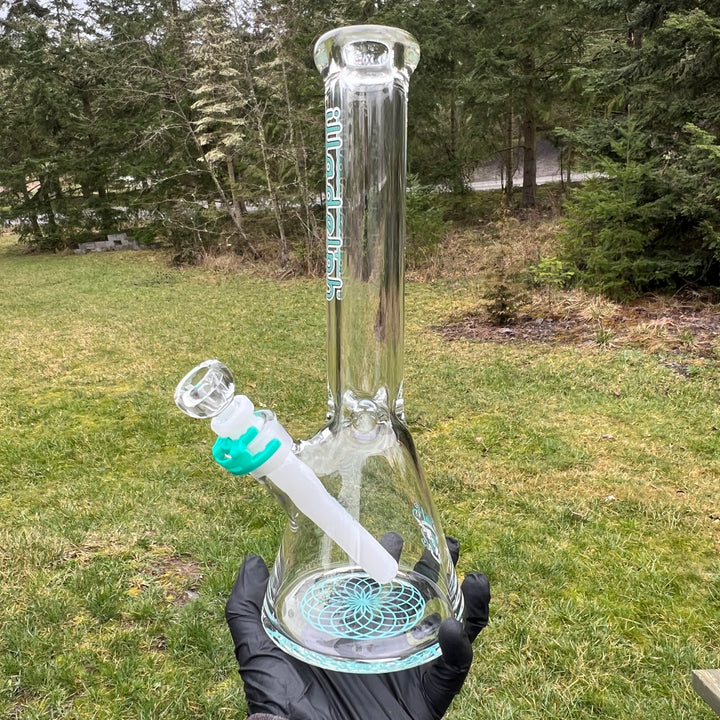 Illadelph Aqua Mini Beaker Bong Glass Pipe Illadelph Glass