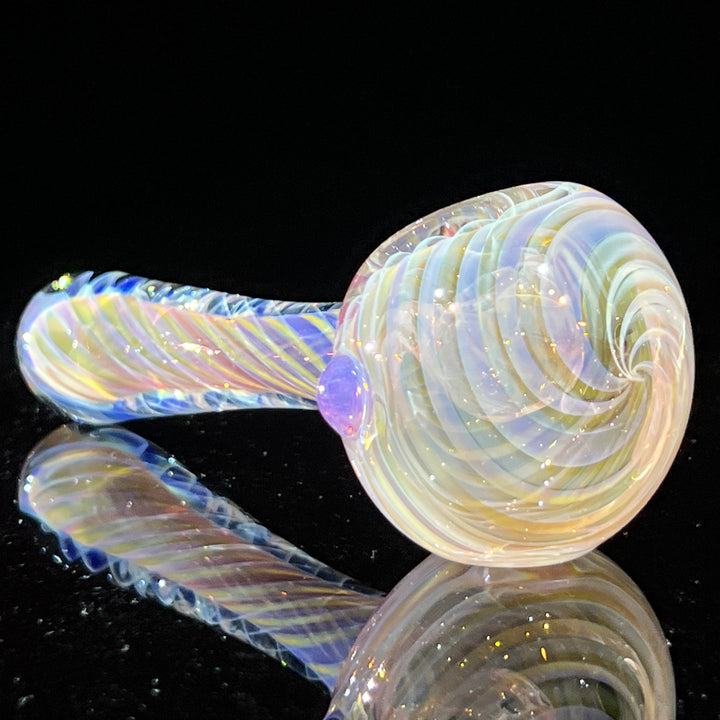 Thick Fume Pipe Pink Slyme Marble Glass Pipe Chuck Glass