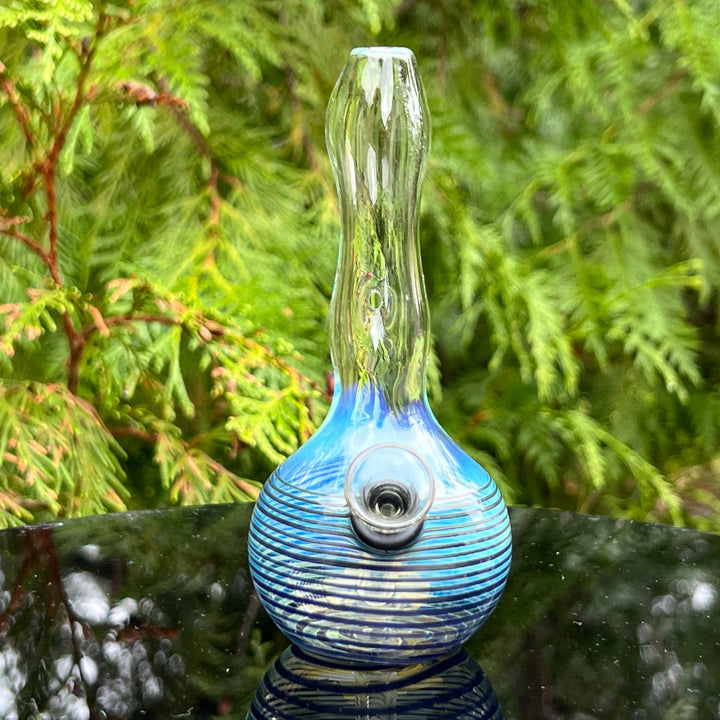 5" Silver Fumed Mini Bong Glass Pipe Mary Jane's Glass   