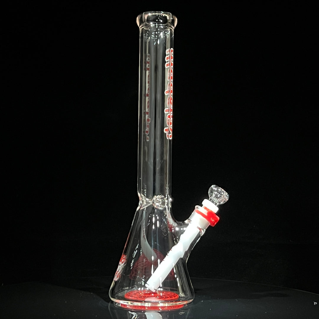 Illadelph Red Beaker Bong Glass Pipe Illadelph Glass