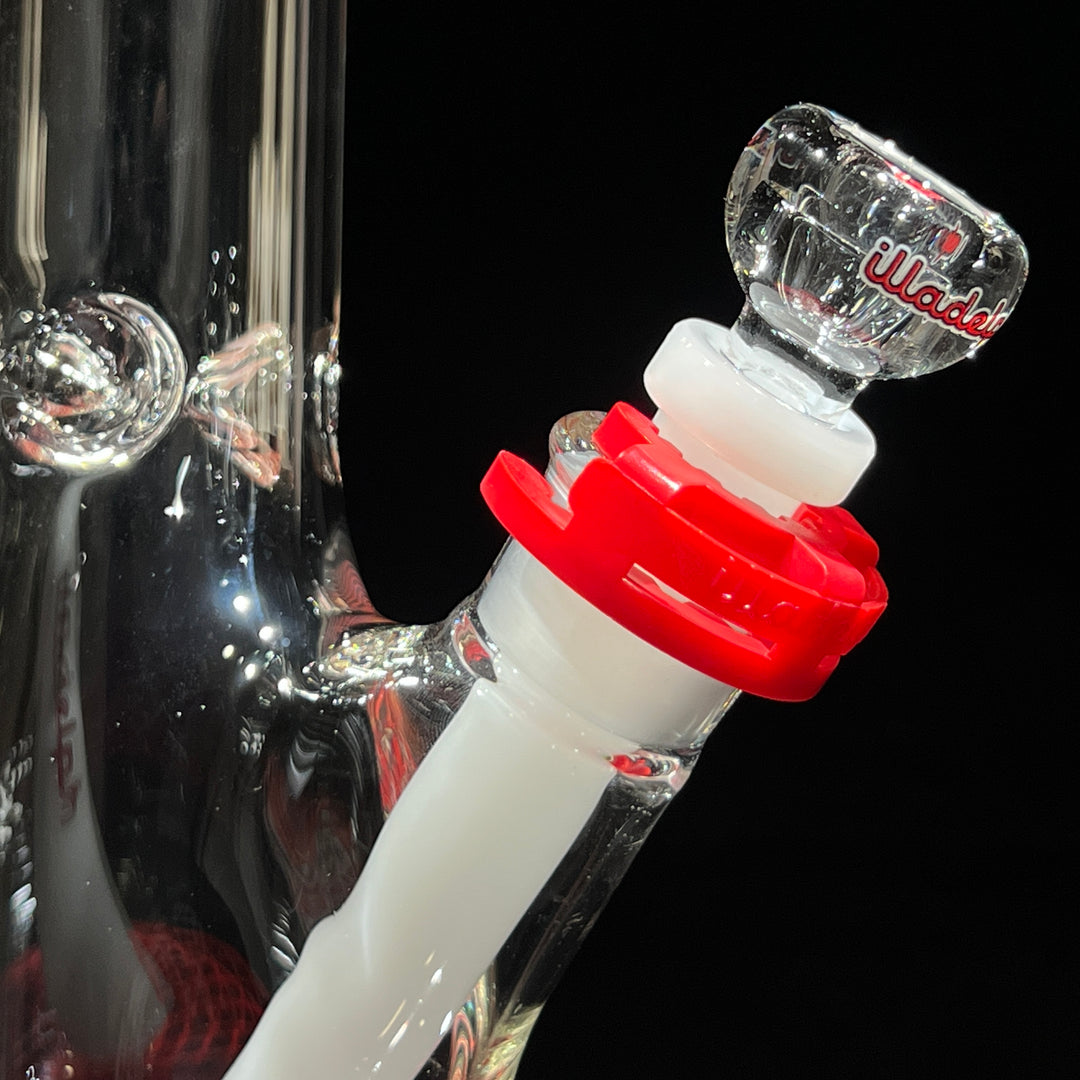 Illadelph Red Beaker Bong Glass Pipe Illadelph Glass