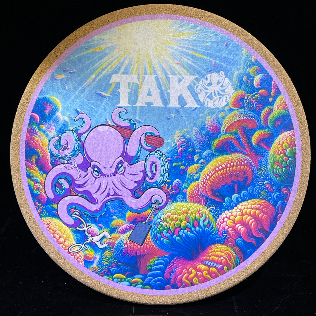 9 mm TAKO Label Beaker Bong Black-18" + Mood Matt Combo Glass Pipe TG   
