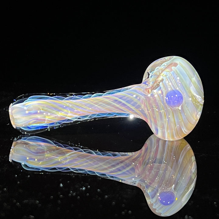 Thick Fume Pipe Pink Slyme Marble Glass Pipe Chuck Glass