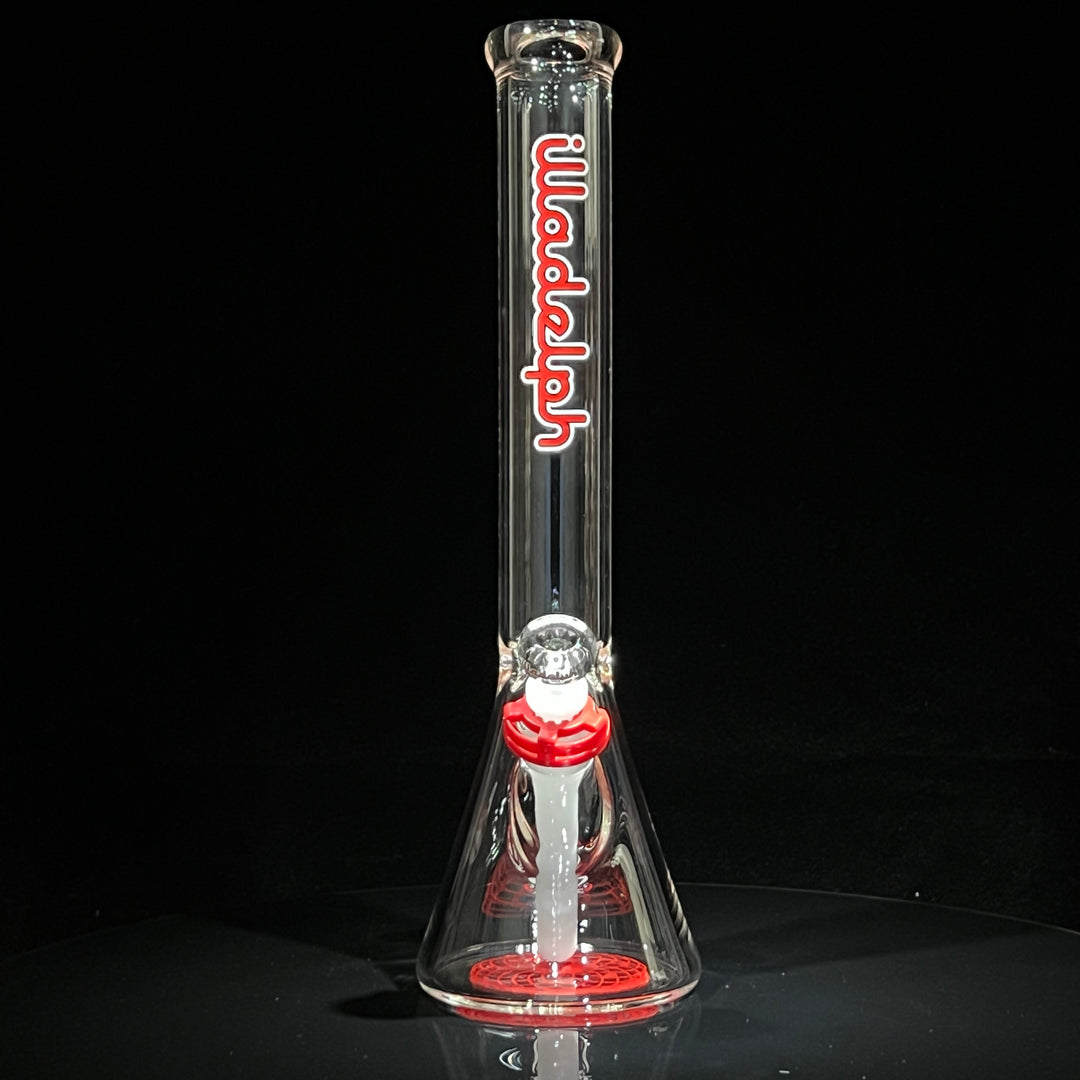 Illadelph Red Beaker Bong Glass Pipe Illadelph Glass