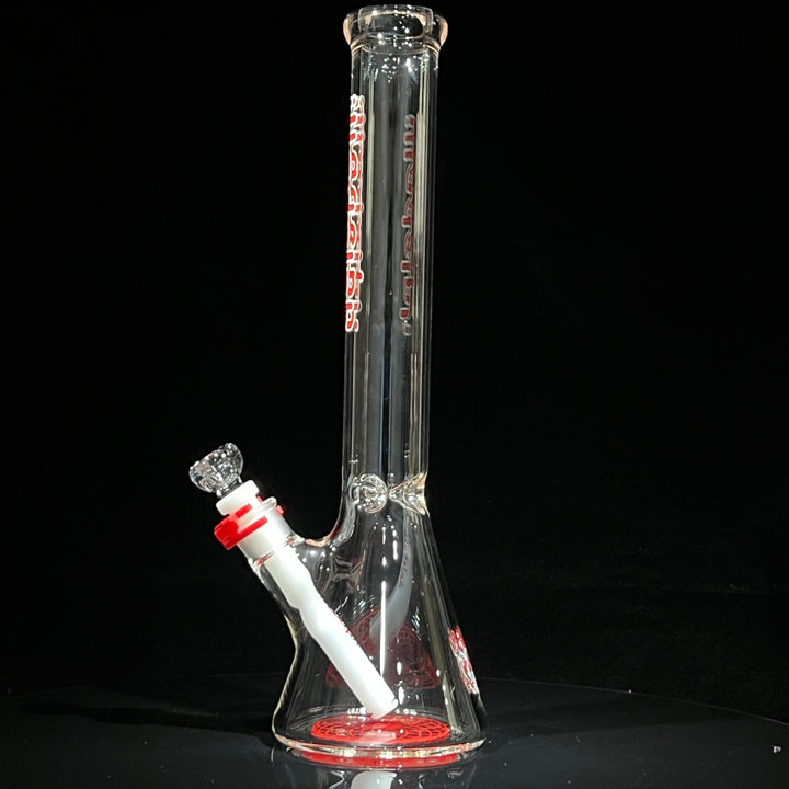 Illadelph Red Beaker Bong Glass Pipe Illadelph Glass