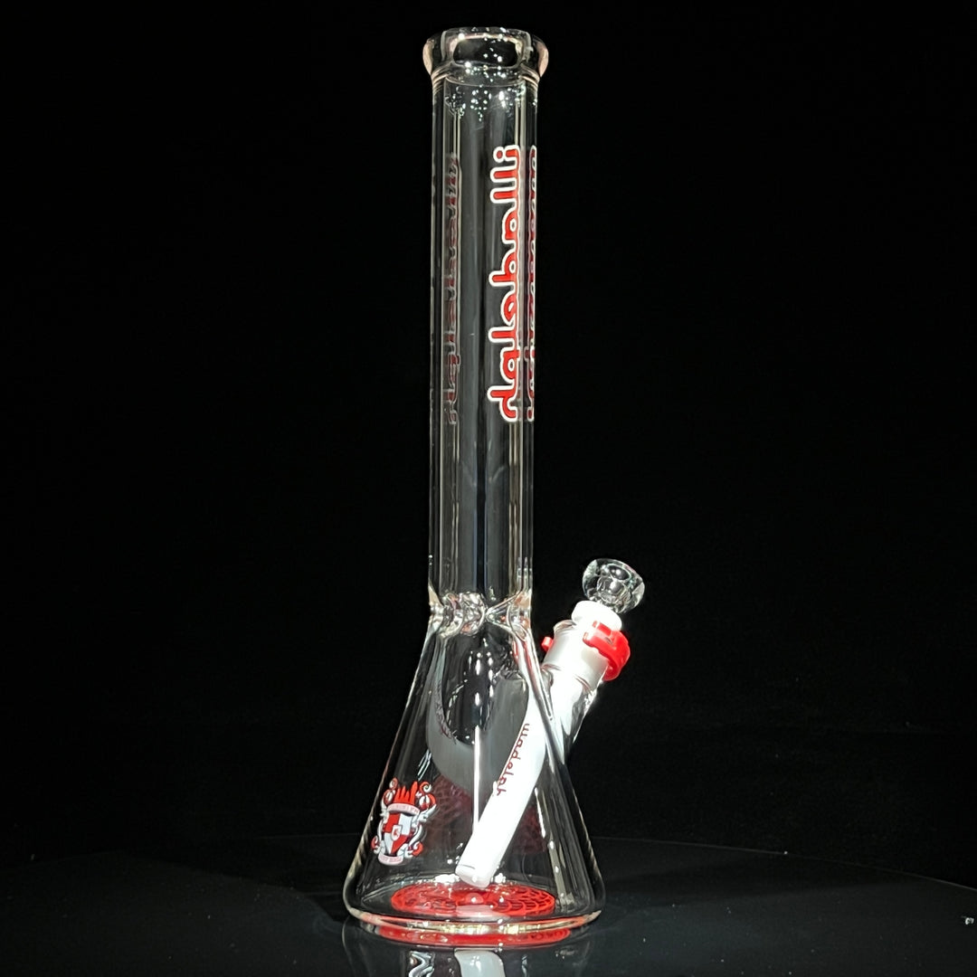 Illadelph Red Beaker Bong Glass Pipe Illadelph Glass