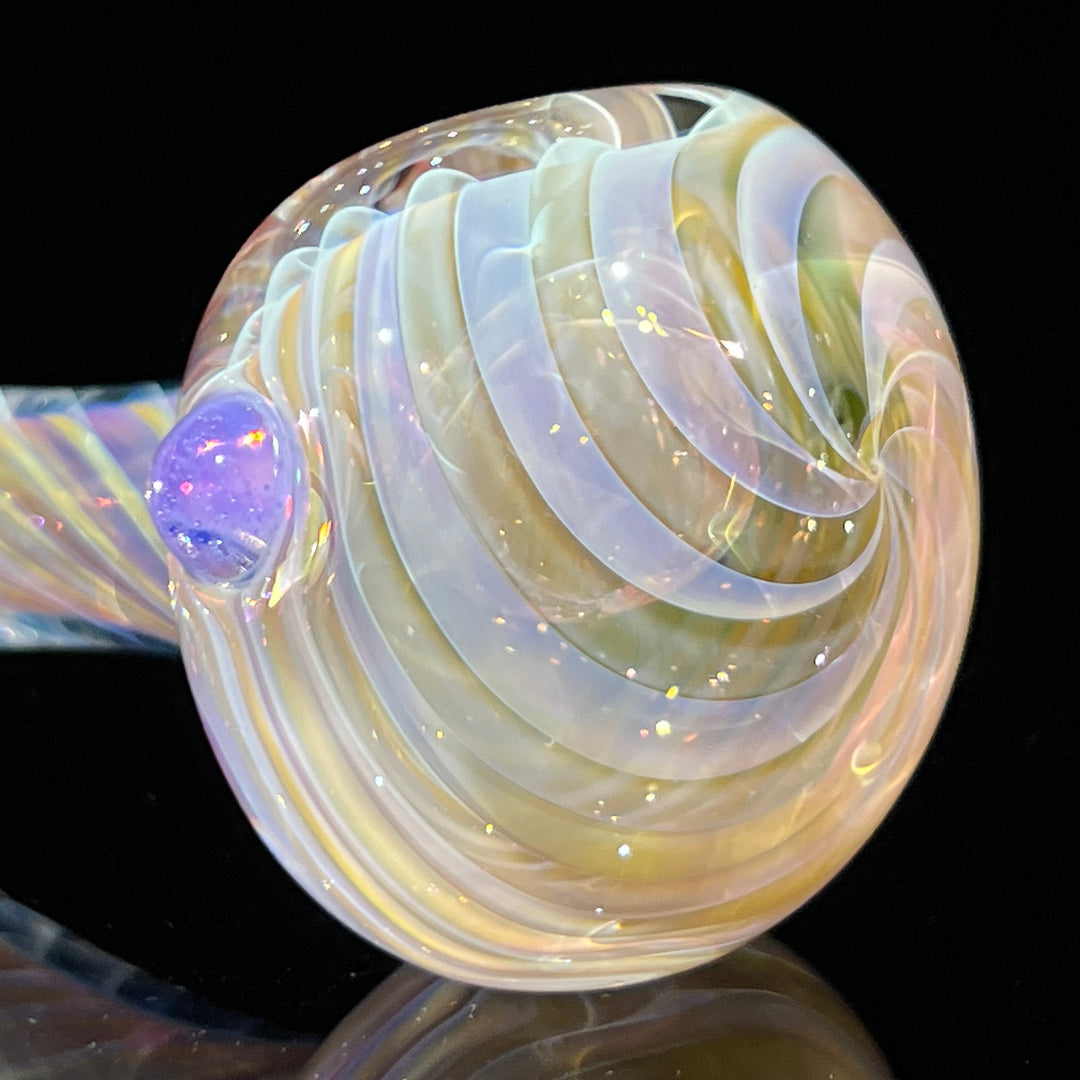 Thick Fume Pipe Pink Slyme Marble Glass Pipe Chuck Glass