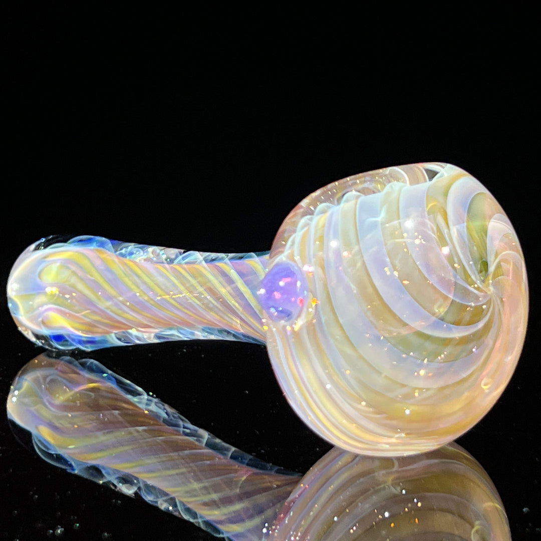 Thick Fume Pipe Pink Slyme Marble Glass Pipe Chuck Glass