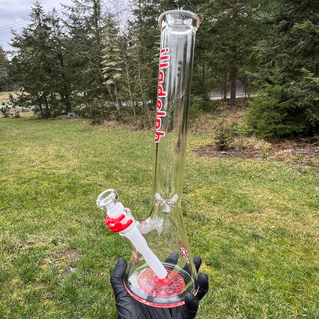 Illadelph Red Beaker Bong Glass Pipe Illadelph Glass