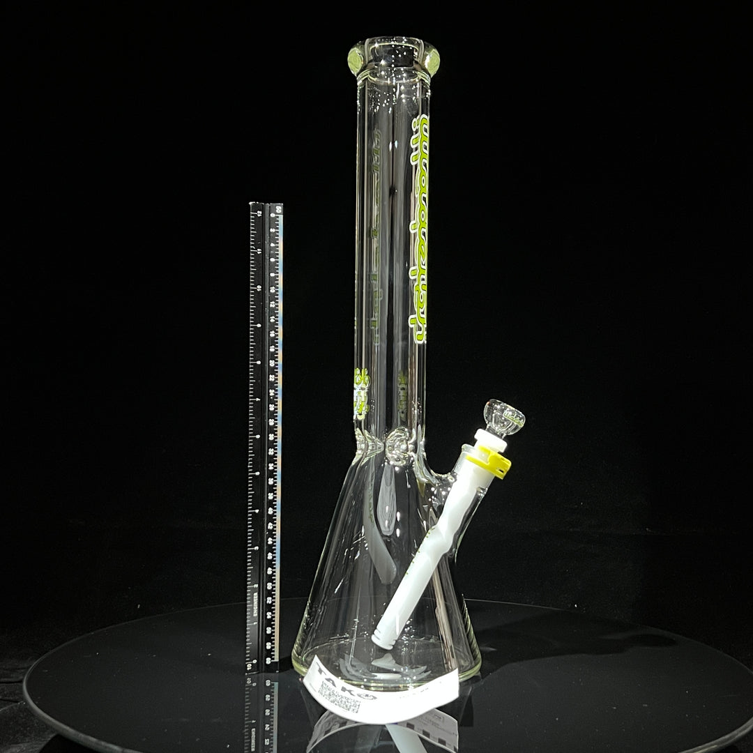 Illadelph Lime Beaker Bong Glass Pipe Illadelph Glass