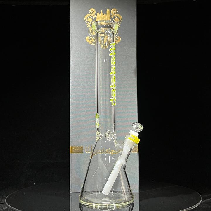 Illadelph Lime Beaker Bong Glass Pipe Illadelph Glass