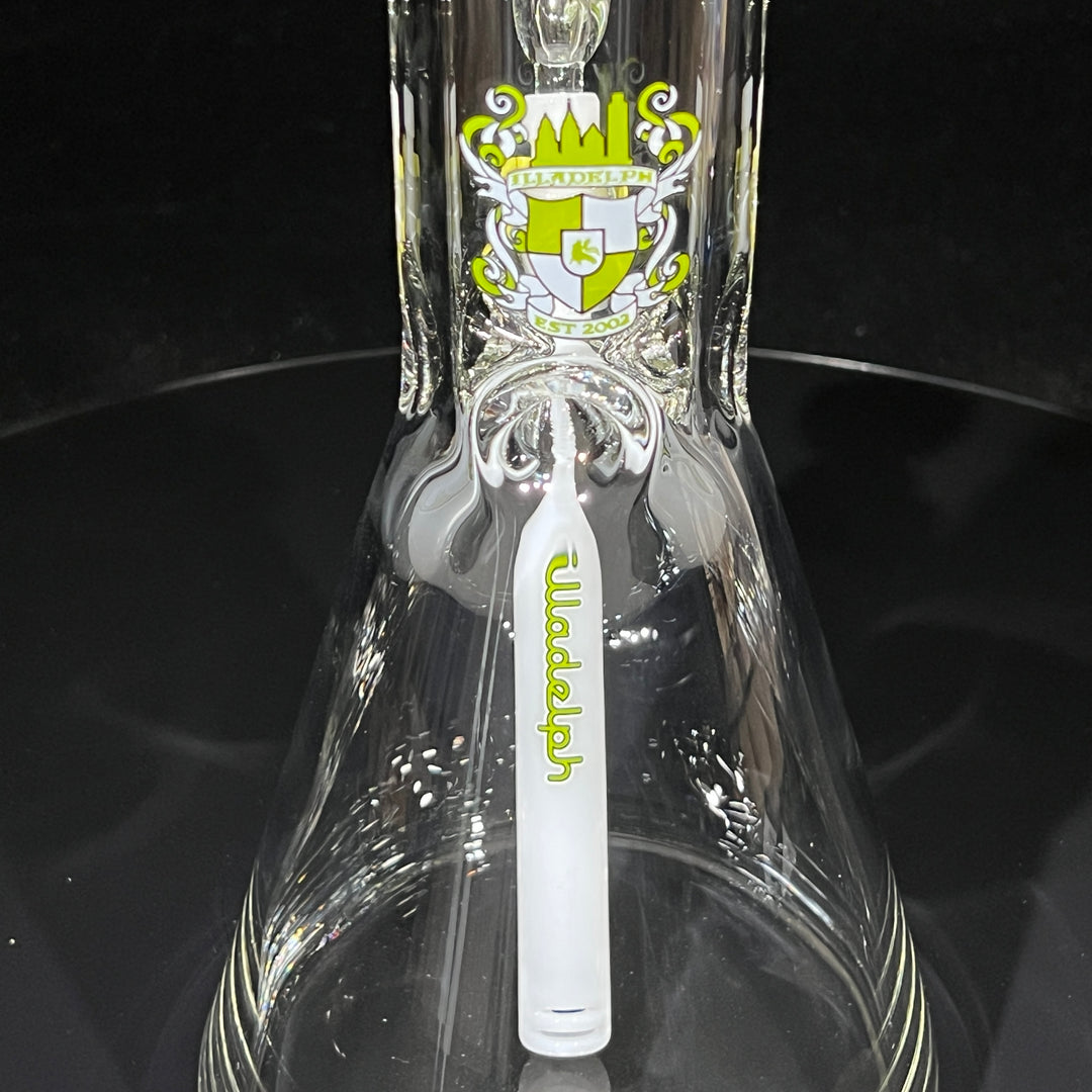 Illadelph Lime Beaker Bong Glass Pipe Illadelph Glass