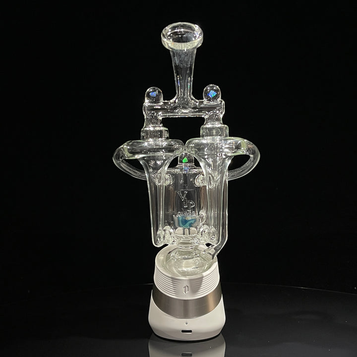 Double Funnel Puffco Peak Top Glass Pipe VIP Glass