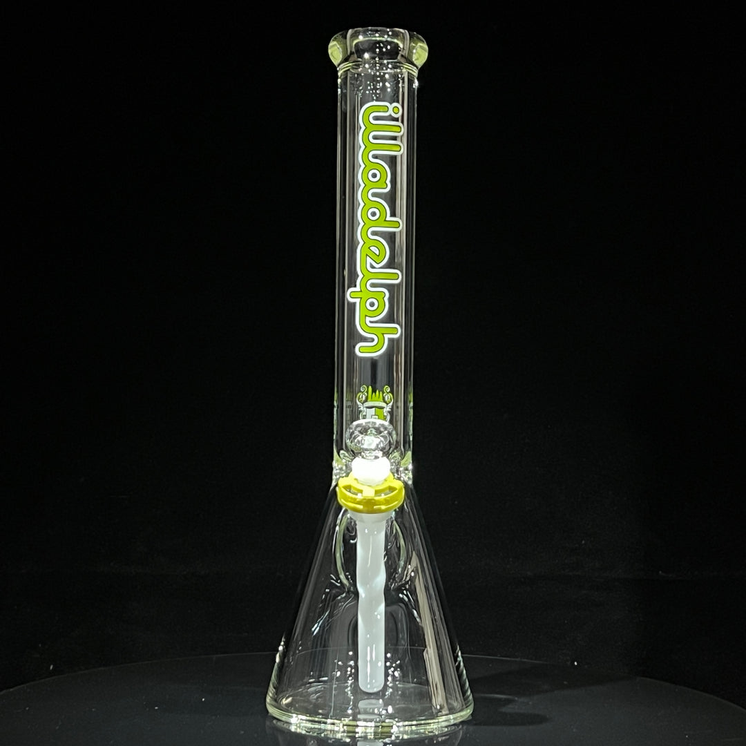 Illadelph Lime Beaker Bong Glass Pipe Illadelph Glass