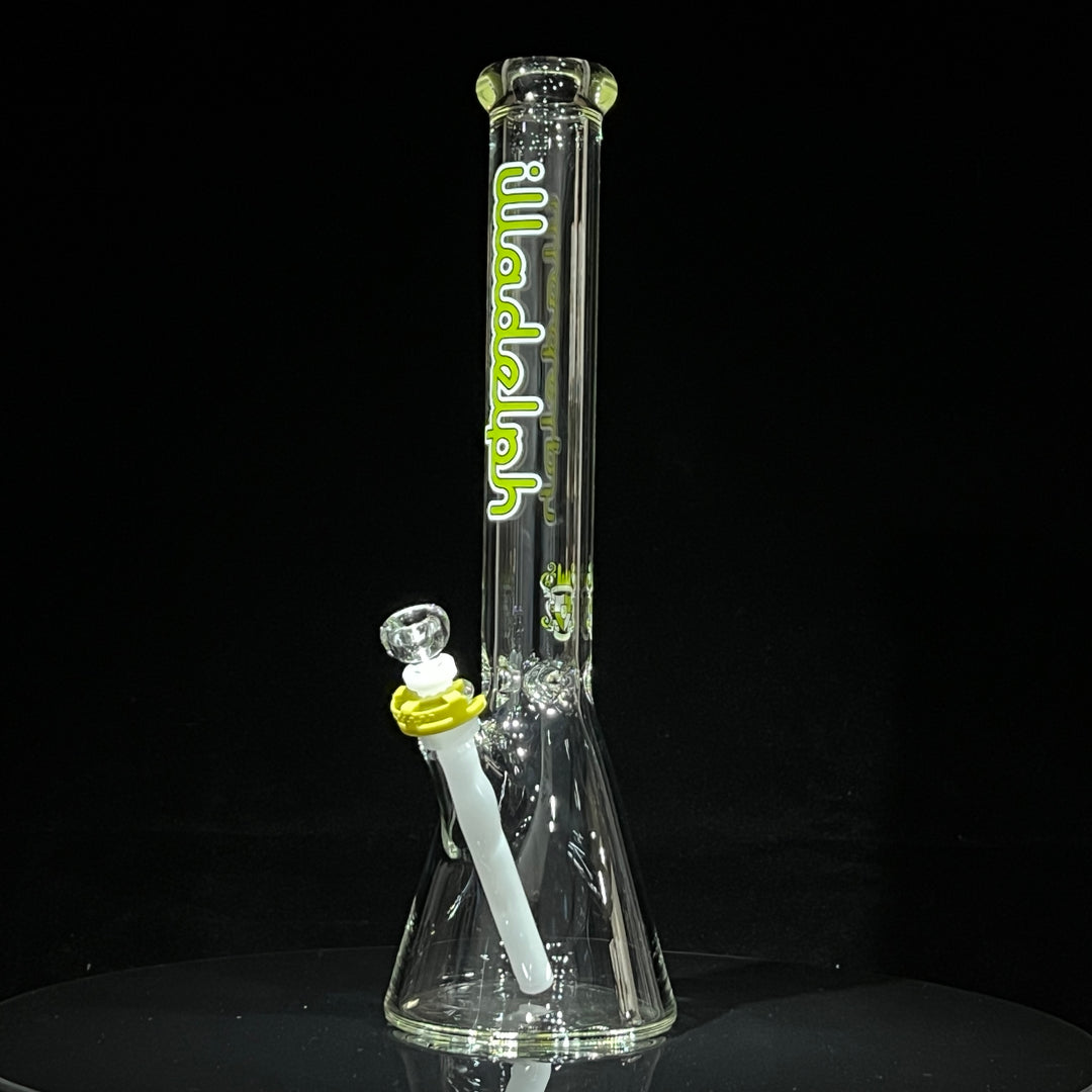 Illadelph Lime Beaker Bong Glass Pipe Illadelph Glass