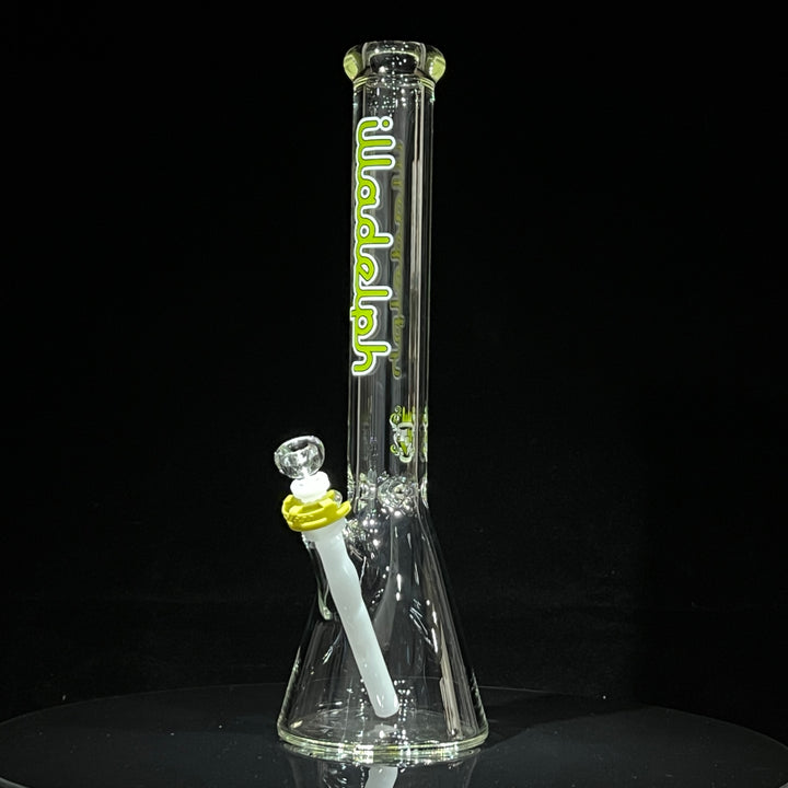 Illadelph Lime Beaker Bong Glass Pipe Illadelph Glass