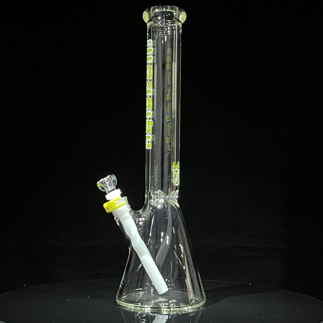 Illadelph Lime Beaker Bong Glass Pipe Illadelph Glass