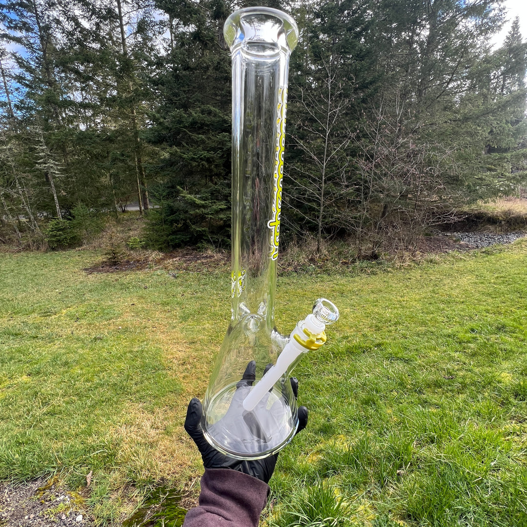 Illadelph Lime Beaker Bong Glass Pipe Illadelph Glass