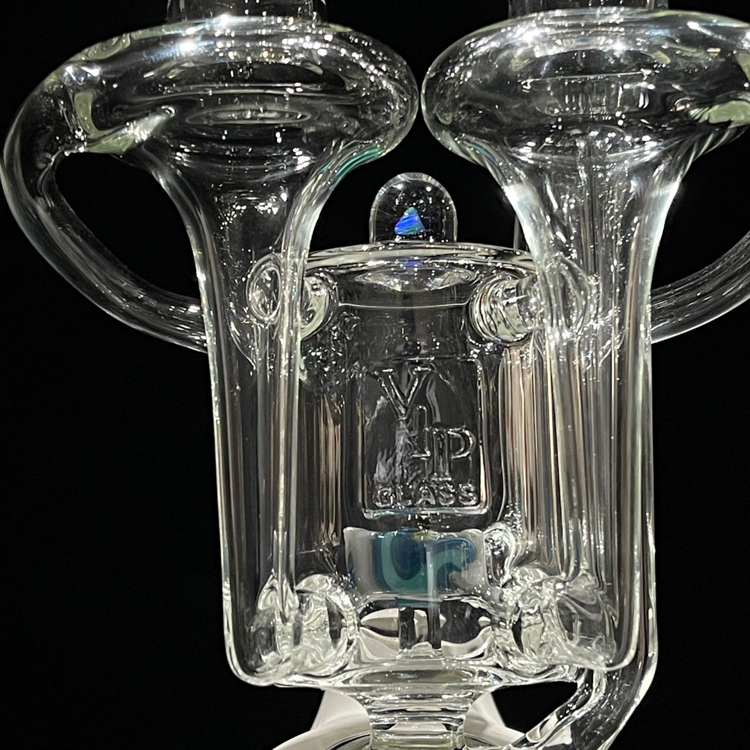 Double Funnel Puffco Peak Top Glass Pipe VIP Glass