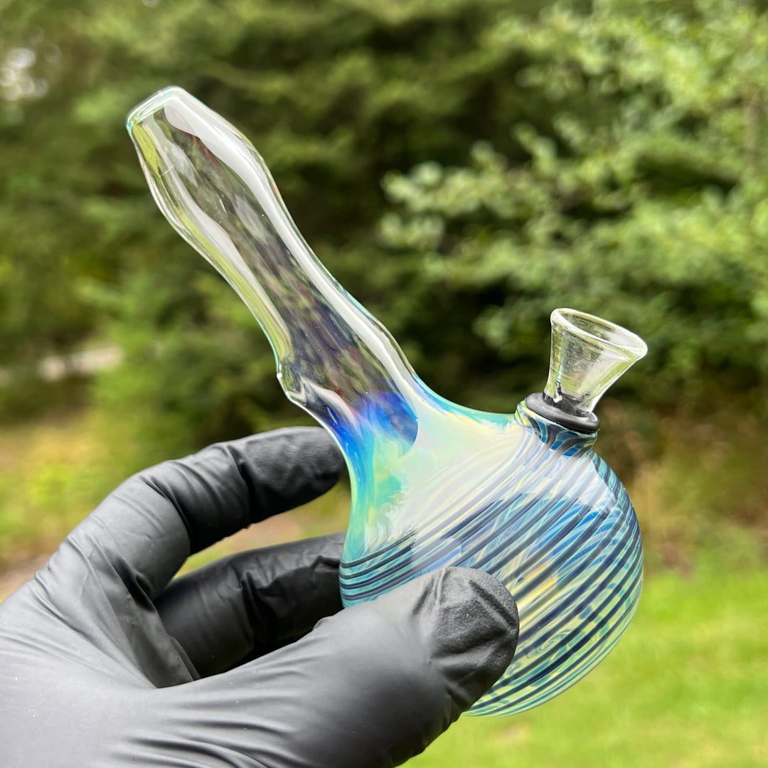 5" Silver Fumed Mini Bong Glass Pipe Mary Jane's Glass   