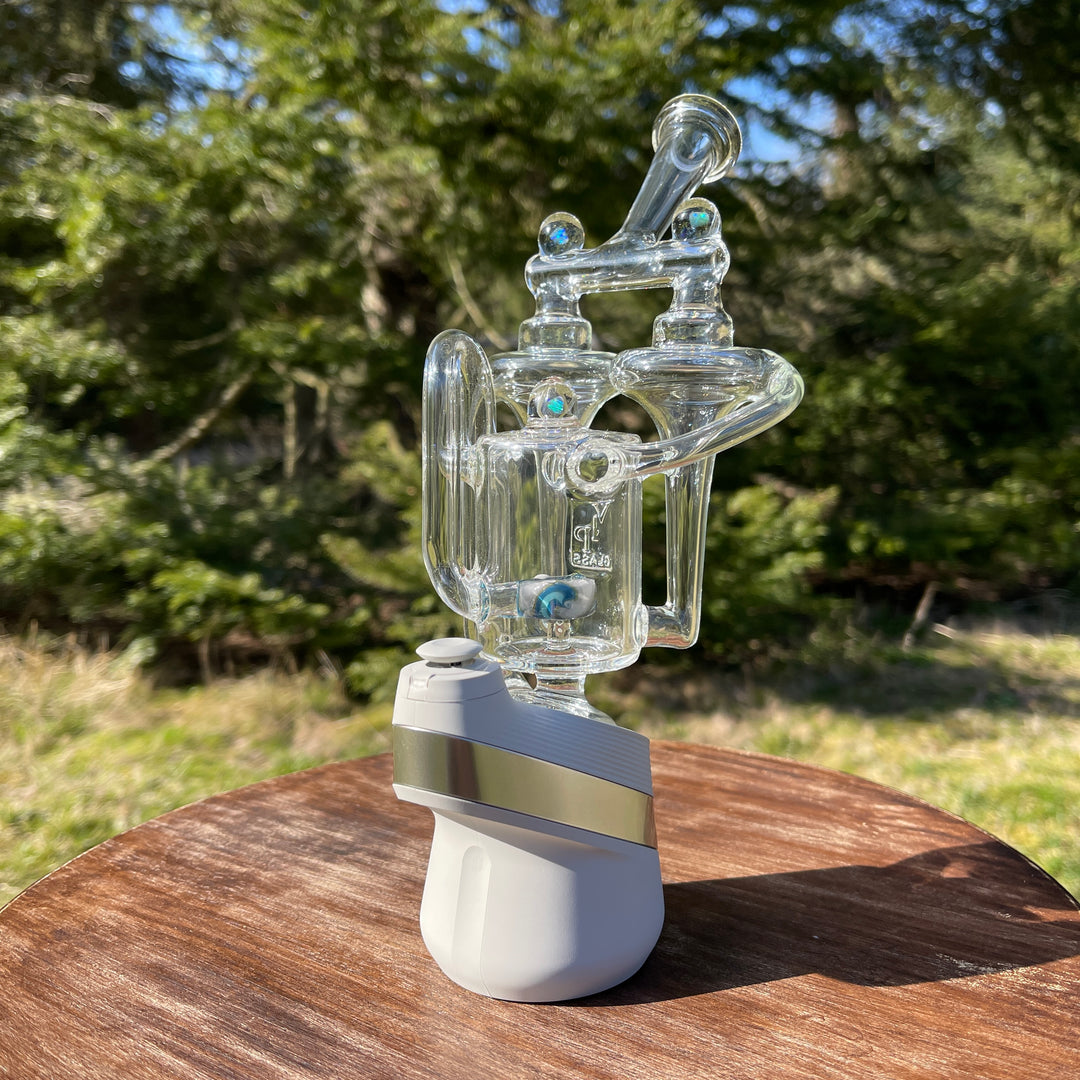 Double Funnel Puffco Peak Top Glass Pipe VIP Glass