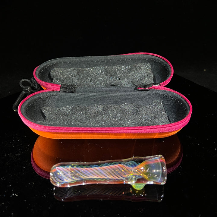 Thick Fume Chillum + Case Combo Glass Pipe Chuck Glass