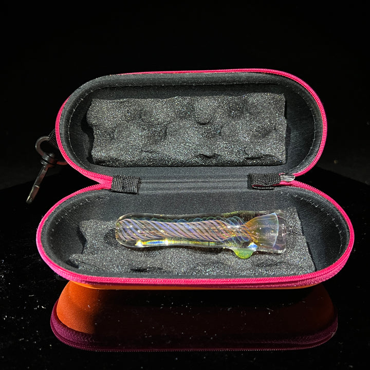 Thick Fume Chillum + Case Combo Glass Pipe Chuck Glass