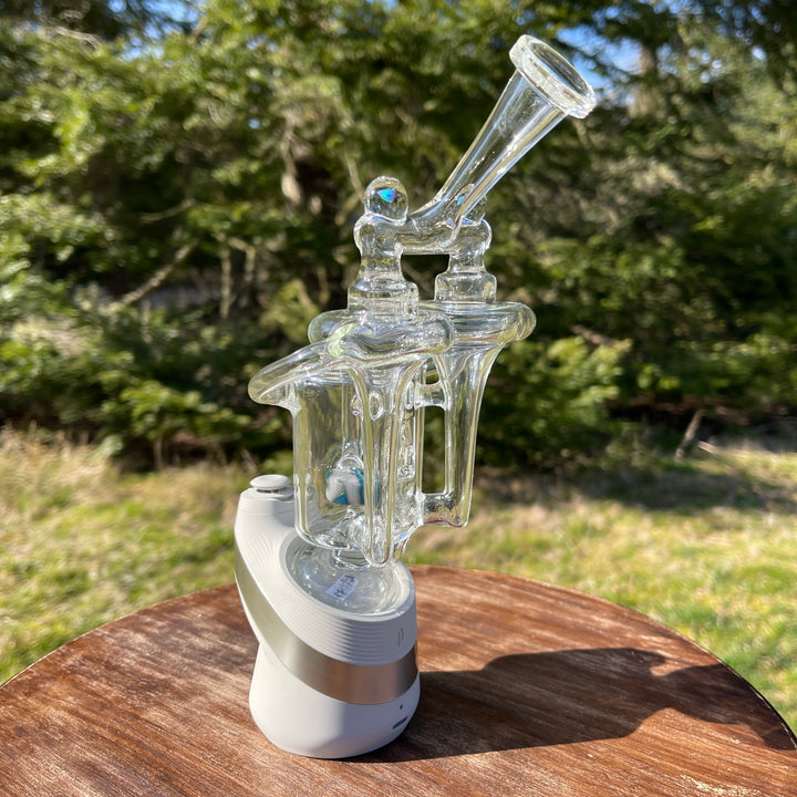 Double Funnel Puffco Peak Top Glass Pipe VIP Glass