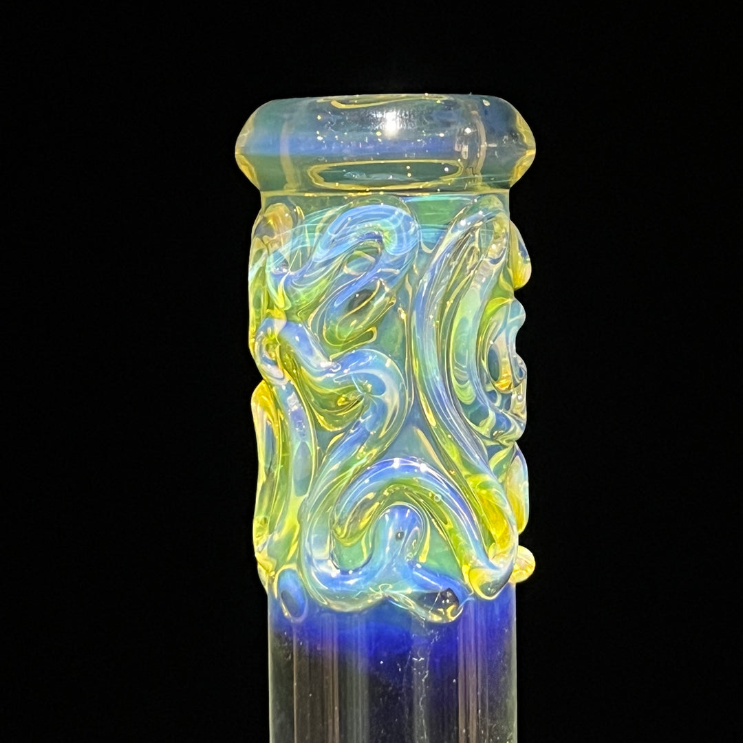 10" Fumed Squiggle Beaker Bong Glass Pipe Mary Jane's Glass   