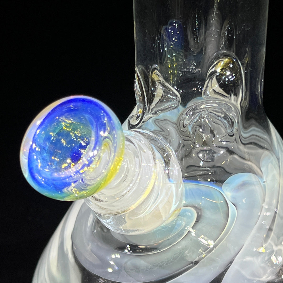 10" Fumed Squiggle Beaker Bong Glass Pipe Mary Jane's Glass   