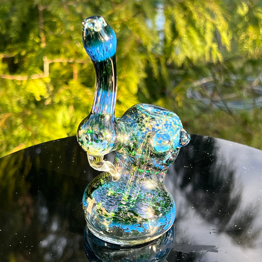 Smooth as Frit Bubbler Glass Pipe Sable Haze