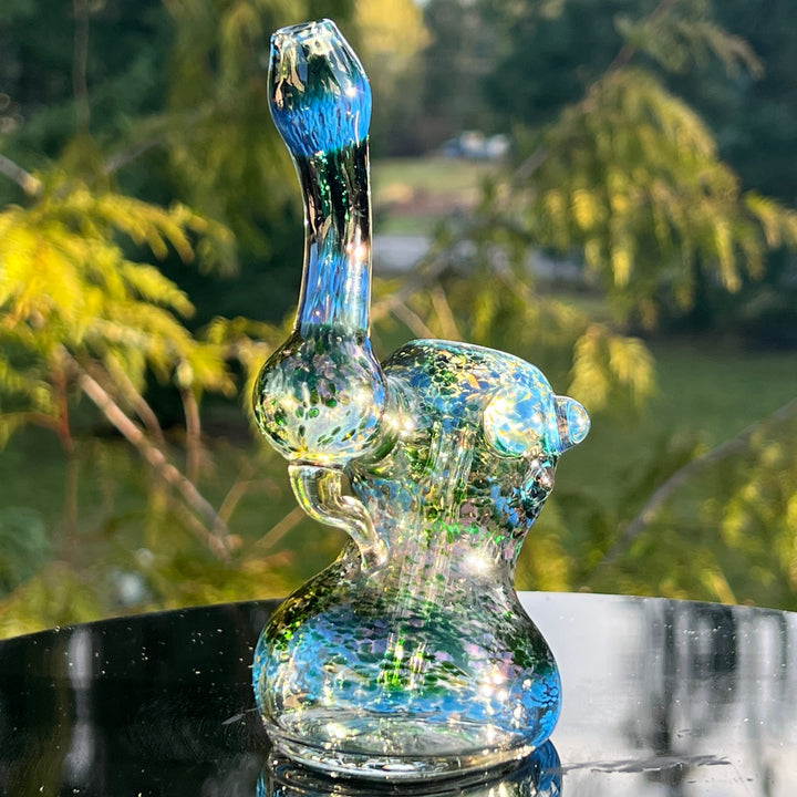 Smooth as Frit Bubbler Glass Pipe Sable Haze