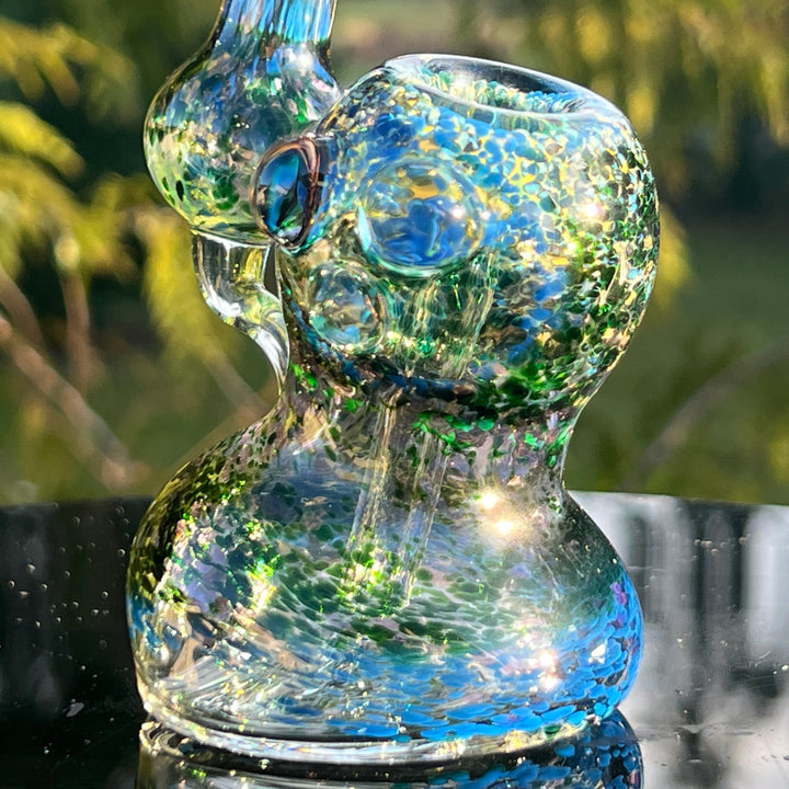 Smooth as Frit Bubbler Glass Pipe Sable Haze