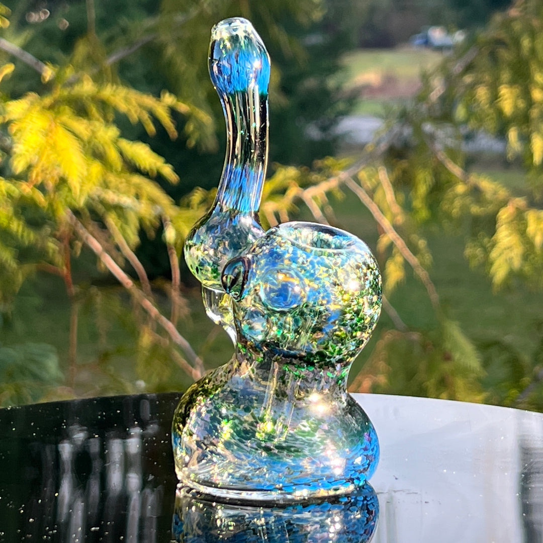 Smooth as Frit Bubbler Glass Pipe Sable Haze