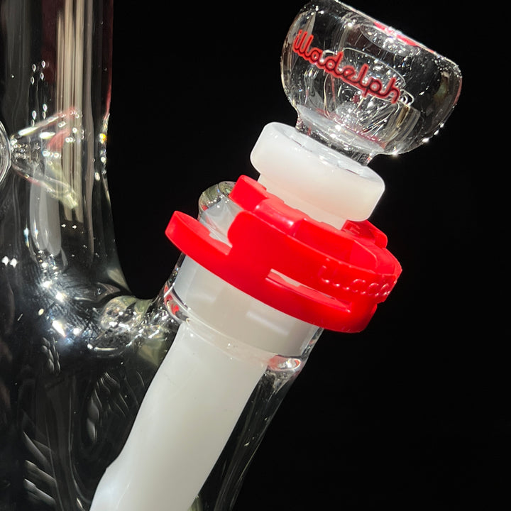 Illadelph Black and Red Beaker Bong Glass Pipe Illadelph Glass