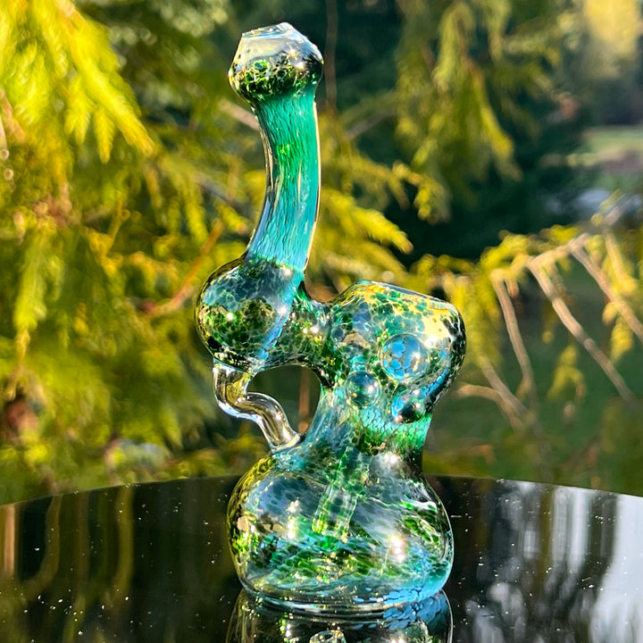 Smooth as Frit Bubbler Glass Pipe Sable Haze