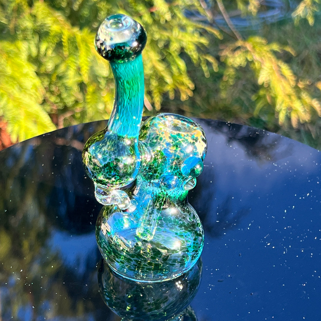 Smooth as Frit Bubbler Glass Pipe Sable Haze