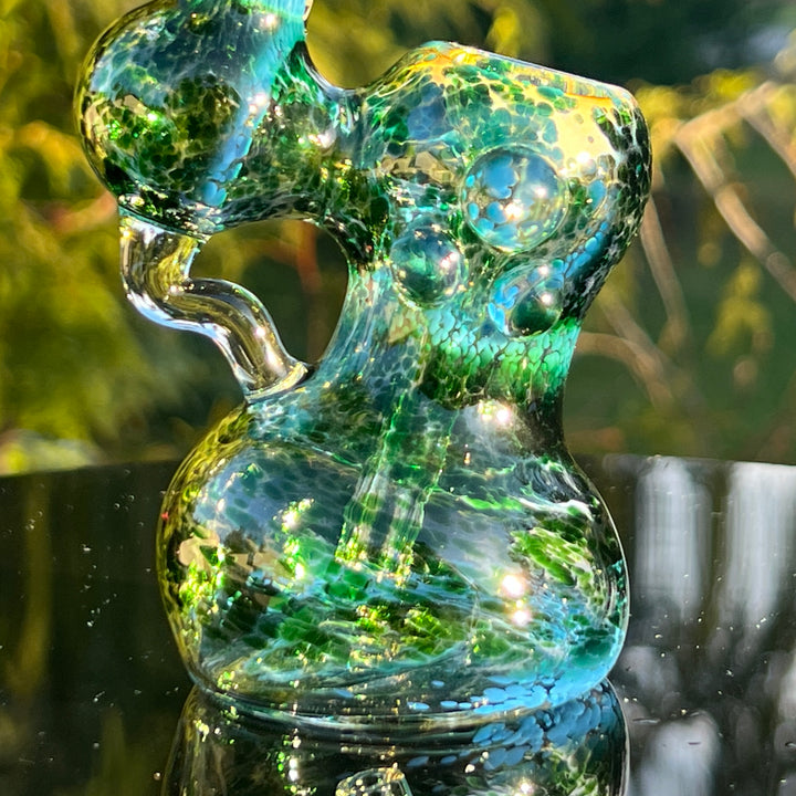 Smooth as Frit Bubbler Glass Pipe Sable Haze