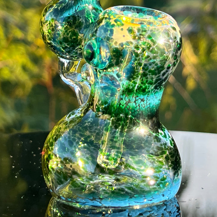 Smooth as Frit Bubbler Glass Pipe Sable Haze