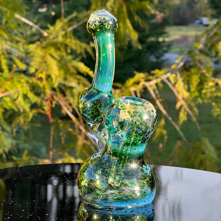 Smooth as Frit Bubbler Glass Pipe Sable Haze