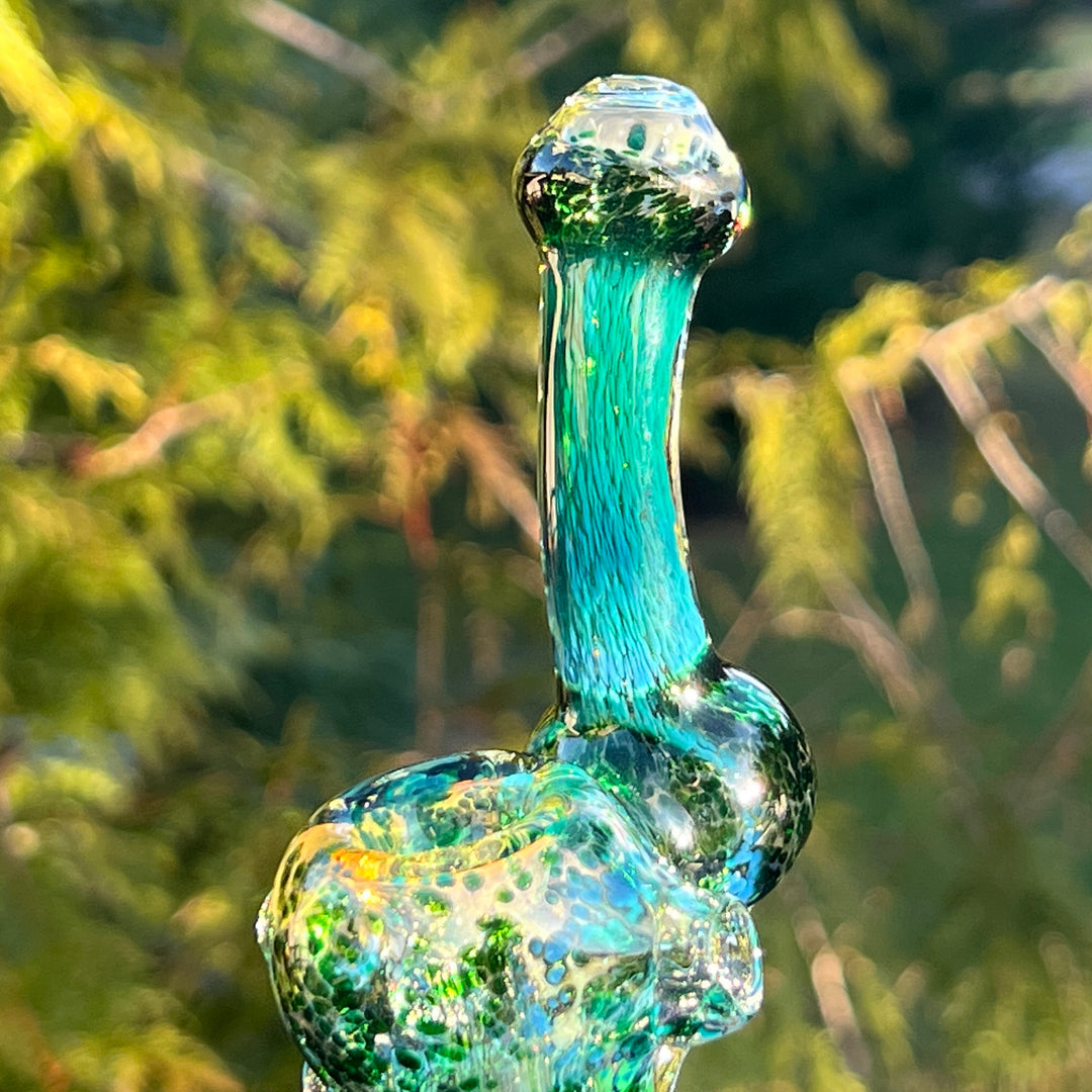 Smooth as Frit Bubbler Glass Pipe Sable Haze