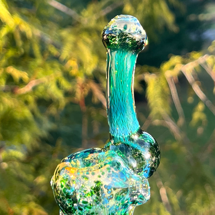 Smooth as Frit Bubbler Glass Pipe Sable Haze