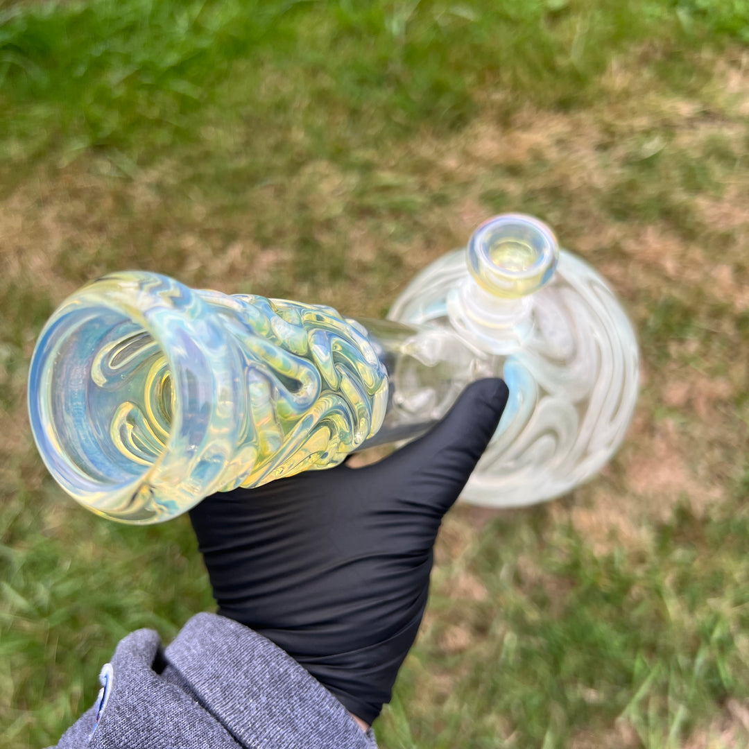 10" Fumed Squiggle Beaker Bong Glass Pipe Mary Jane's Glass   