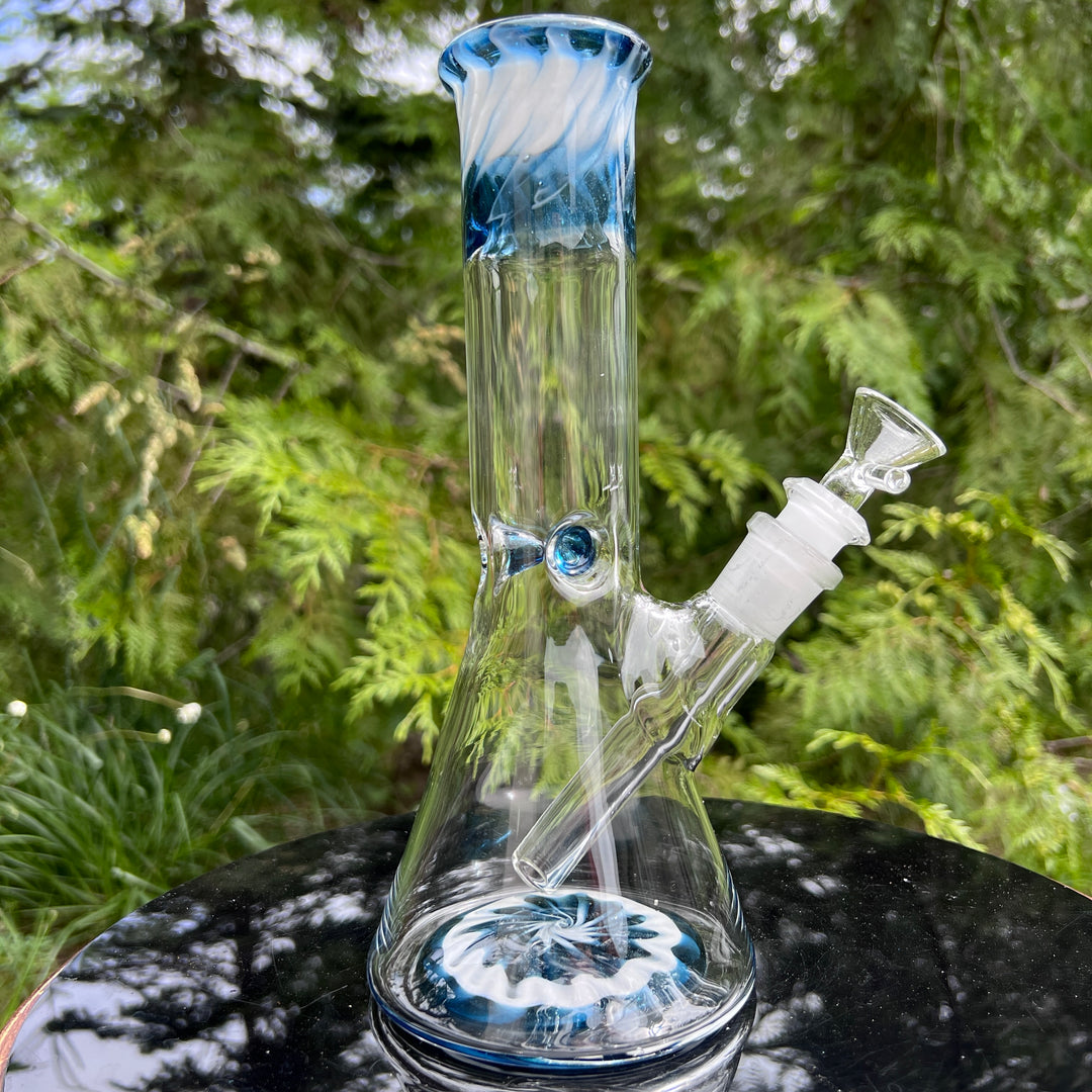 Glass Berry Cupcake 9.5" Beaker Bong Glass Pipe Glass Berry Cupcake   