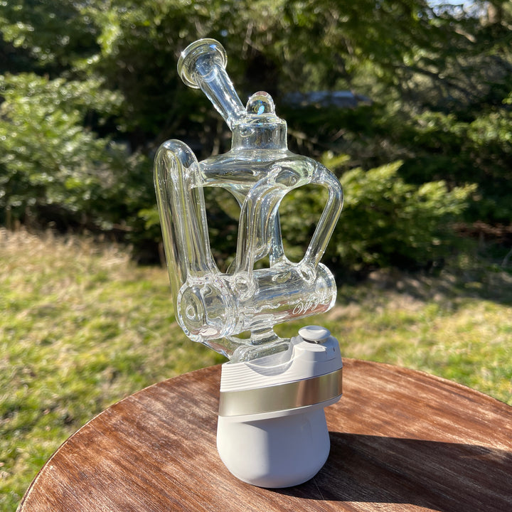 Inline Nautilus Recycler Puffco Peak Top Glass Pipe VIP Glass