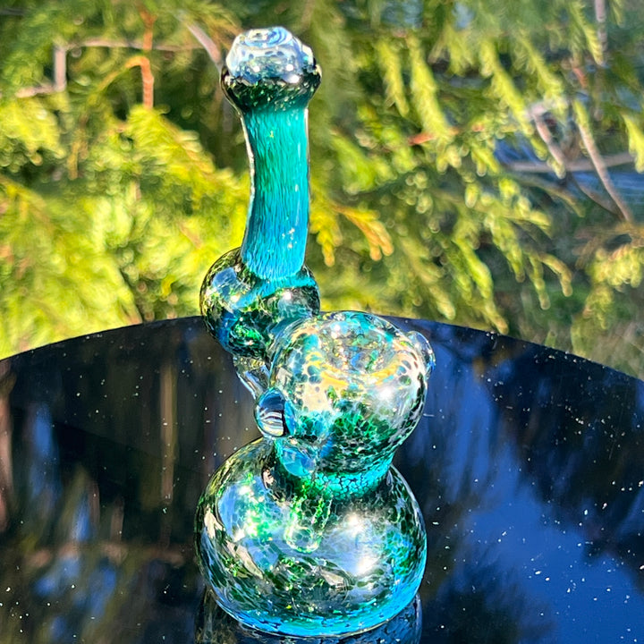 Smooth as Frit Bubbler Glass Pipe Sable Haze