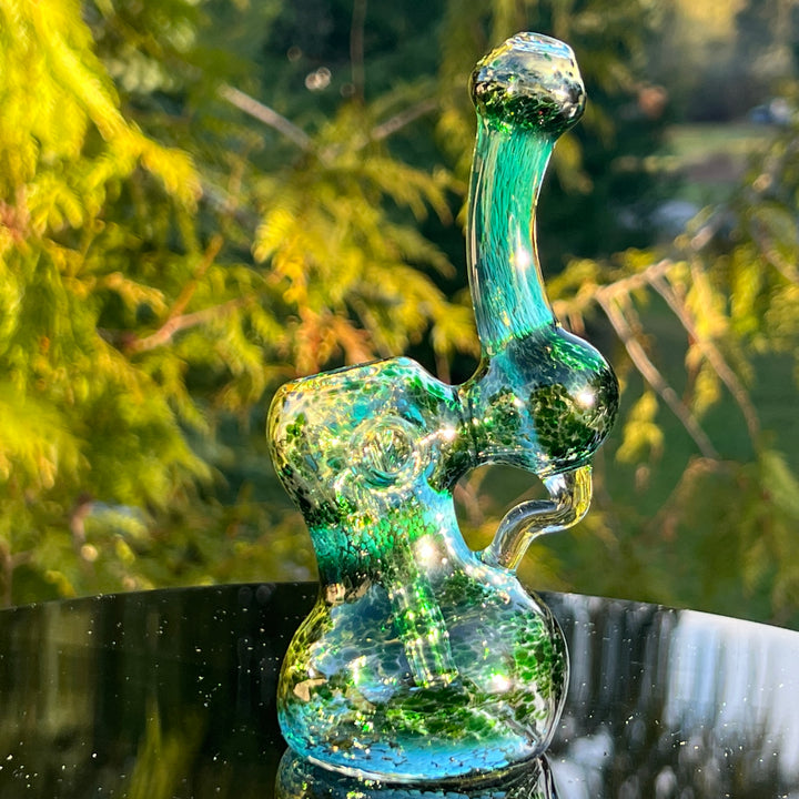 Smooth as Frit Bubbler Glass Pipe Sable Haze